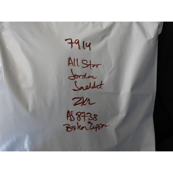 Jordan NBA All-Star Game Track Jacket Mens XXL Tall Black Mesh Sleeve Broken Zip - Picture 15 of 15